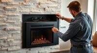 corner fireplace installation instructions