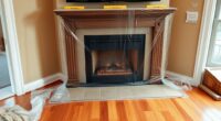 cover and safeguard fireplace