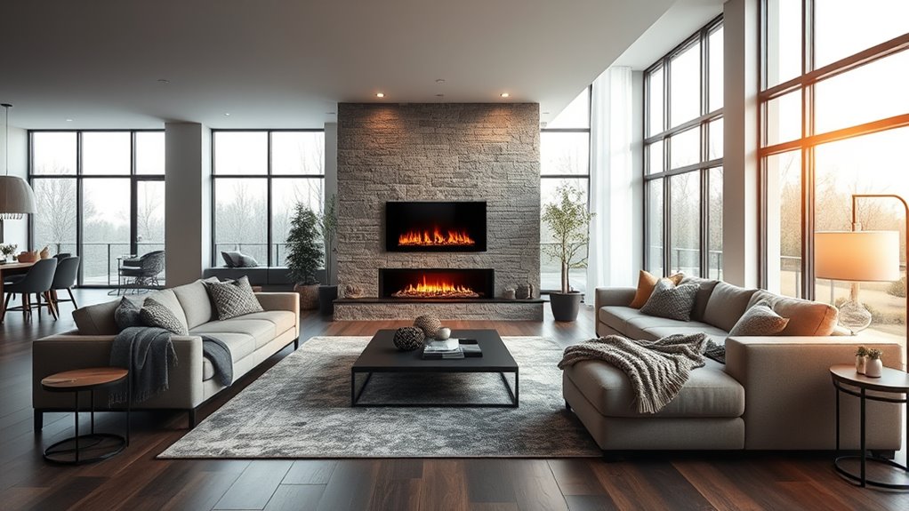 efficient heating for open spaces