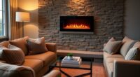 electric fireplace as main heat