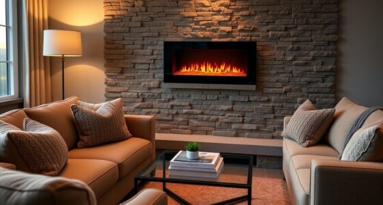 electric fireplace as main heat