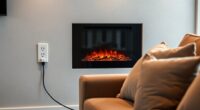 electric fireplace circuit requirements