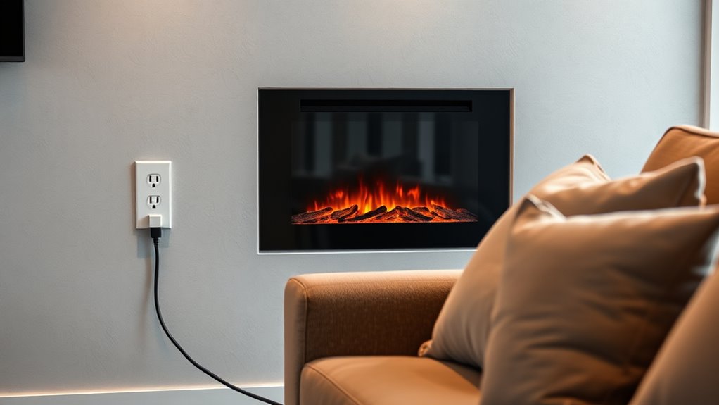 electric fireplace circuit requirements