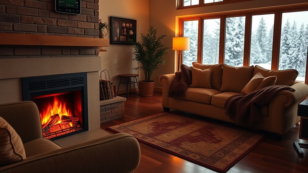 electric fireplace cost savings