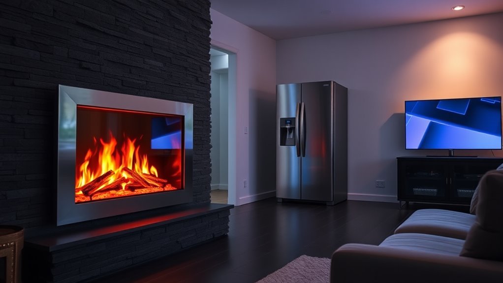 electric fireplace energy comparison