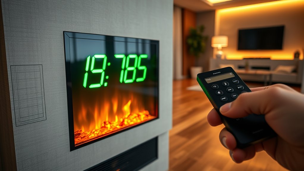 electric fireplace energy management