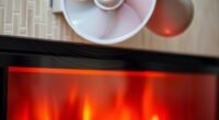 electric fireplace fan noise
