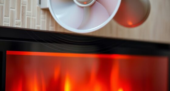 electric fireplace fan noise