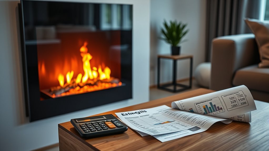 electric fireplace monthly expenses