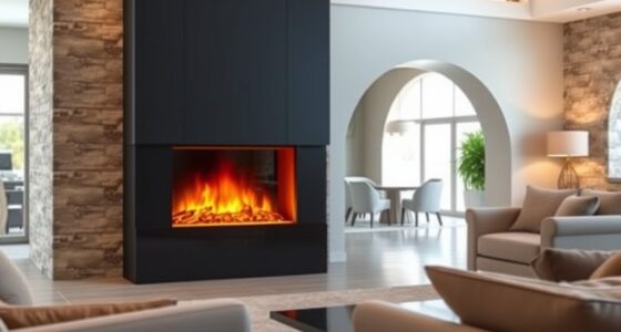 electric fireplace multi room heating