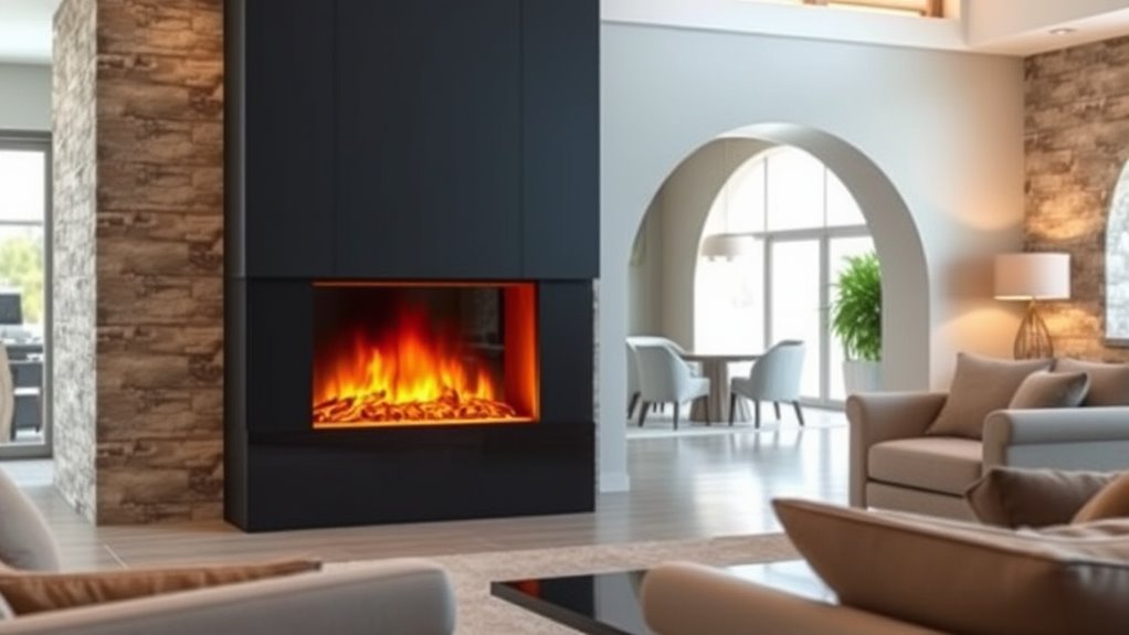 electric fireplace multi room heating