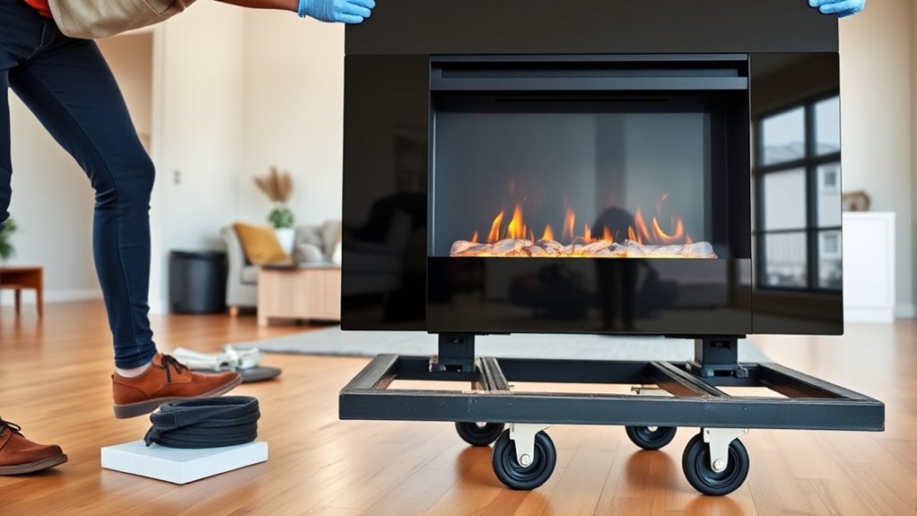electric fireplace relocation tips