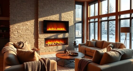 electric fireplace room heating