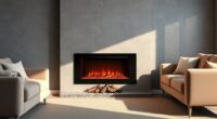 electric fireplace room heating