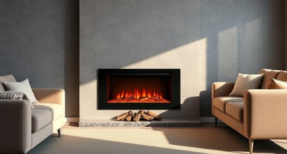 electric fireplace room heating