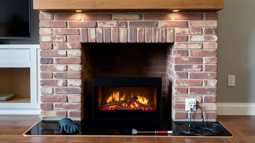 electric fireplace safety upgrade