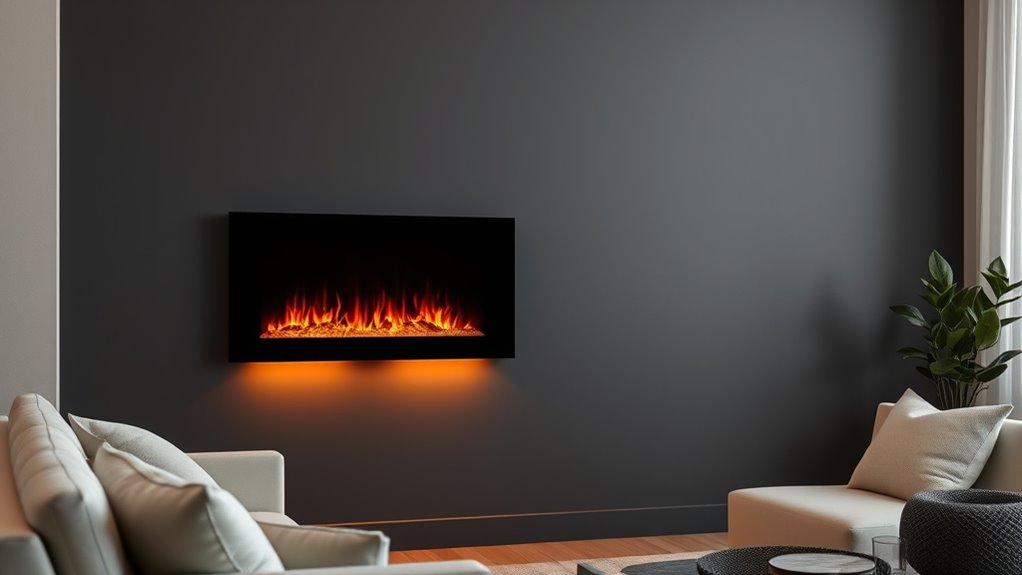 electric fireplaces operate quietly