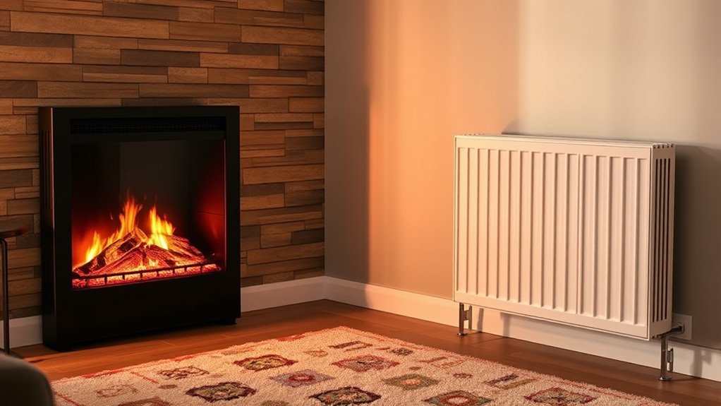 electric fireplaces versus baseboard heaters
