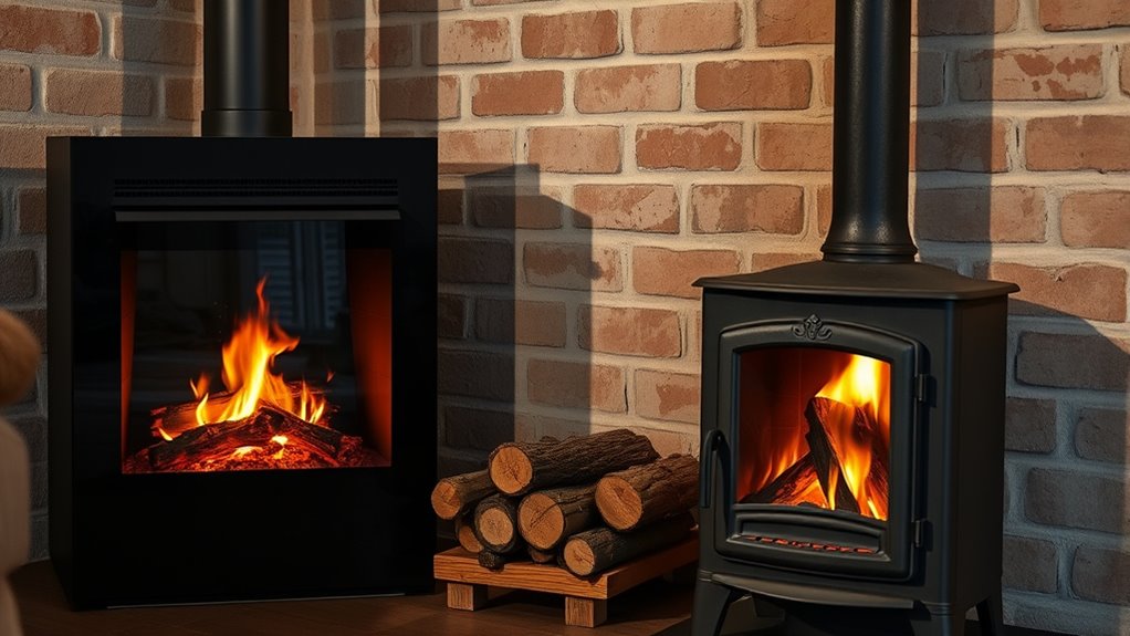 electric vs wood fire risks