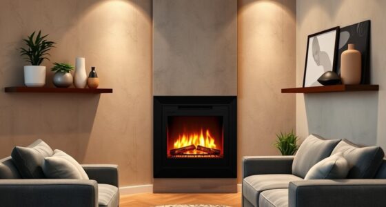 enhance corner fireplace decor