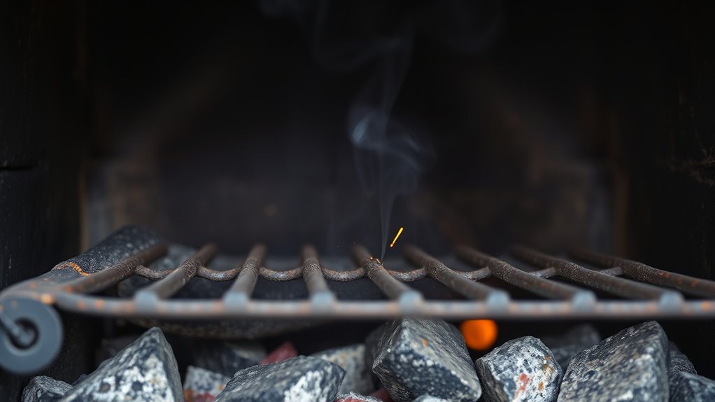 fireplace squeak grinding noise