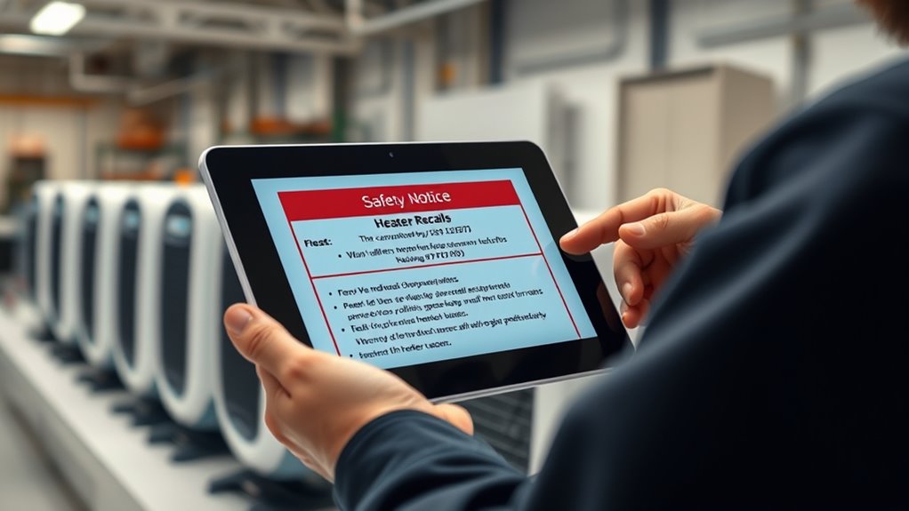 heater safety and recall checks