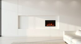 hide electric fireplace safely