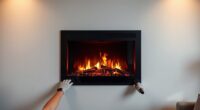 installing a wall mounted fireplace