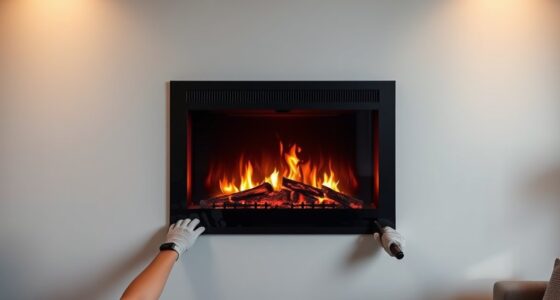 installing a wall mounted fireplace