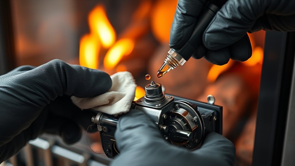 maintain fireplace motor efficiency