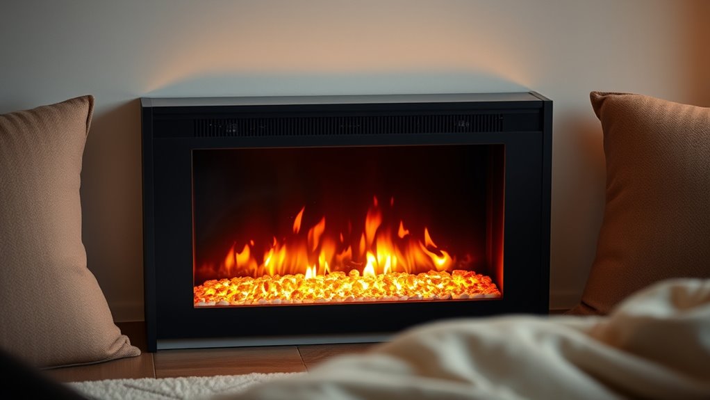 overnight electric fireplace safety