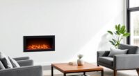 placement flexibility for electric fireplaces