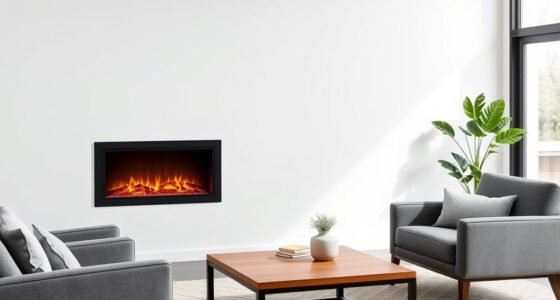 placement flexibility for electric fireplaces