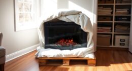 proper off season fireplace storage