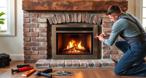replacing an electric fireplace