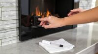 reset electric fireplace safely