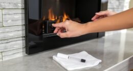 reset electric fireplace safely