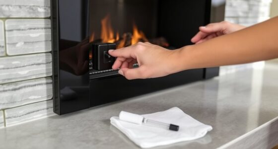 reset electric fireplace safely
