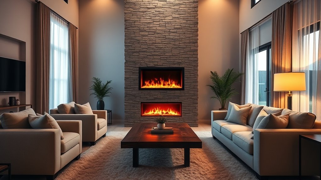 safe electric fireplace installation