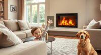 safe electric fireplace use