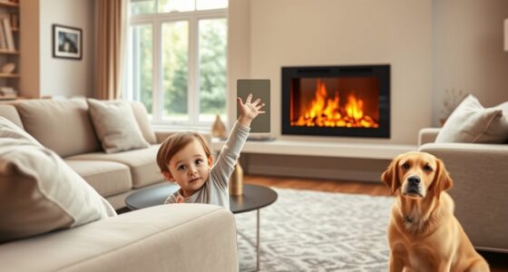 safe electric fireplace use