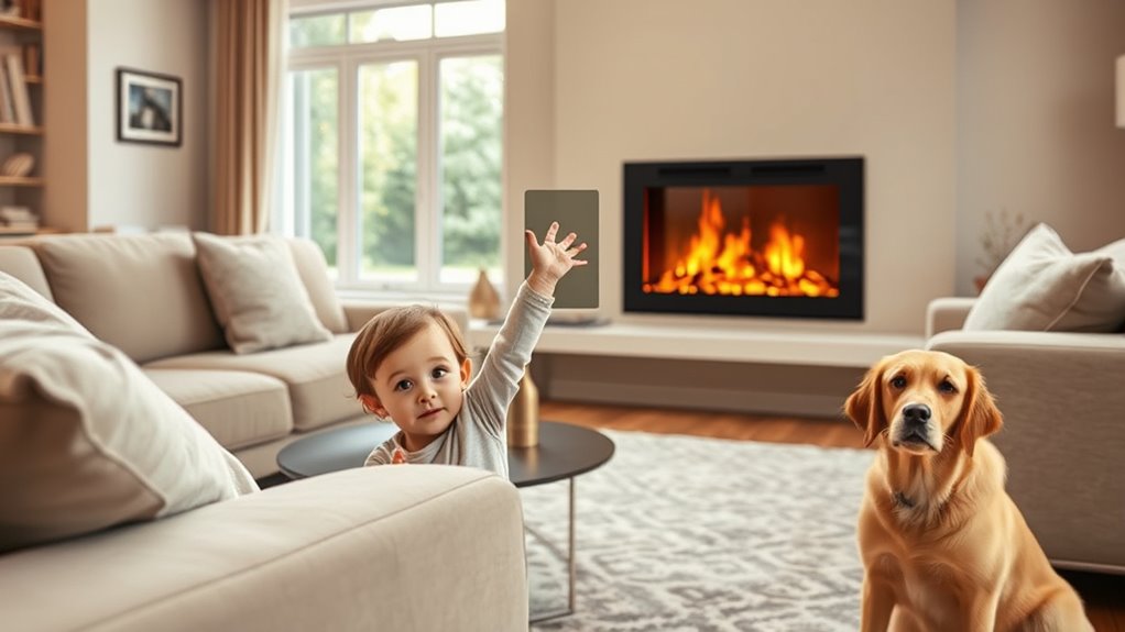 safe electric fireplace use