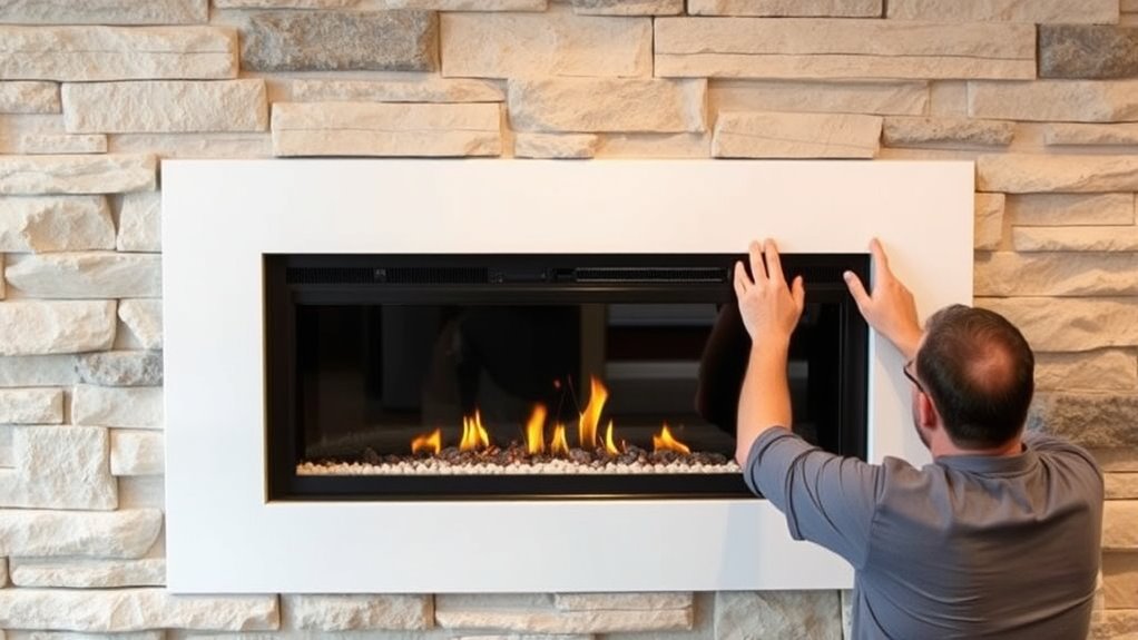 safe stylish fireplace installation