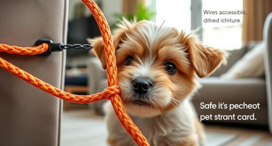 secure cords from pets