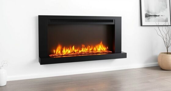 sleek modern fireplace design