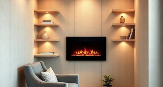 small space electric fireplace
