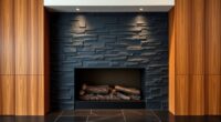 top fireplace wall materials