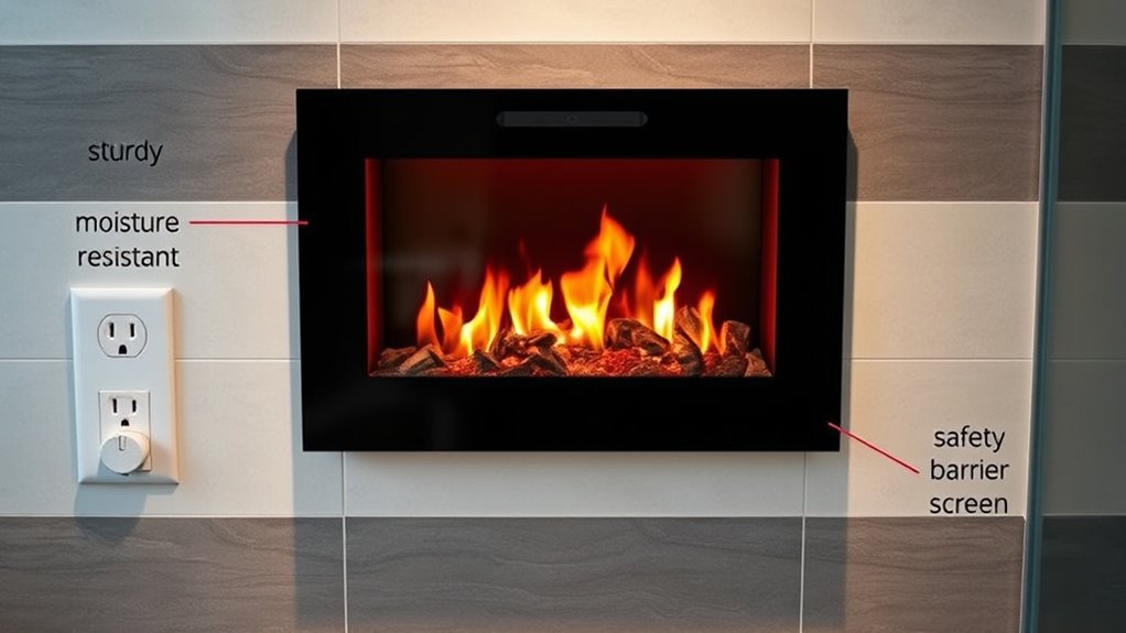 waterproof wiring and ventilation