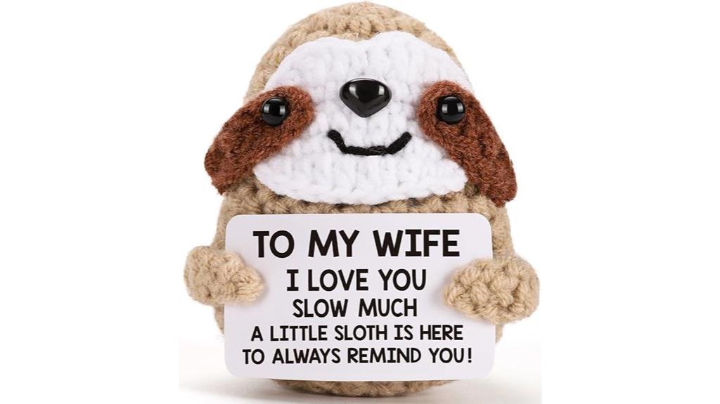 crochet sloth gift for wife