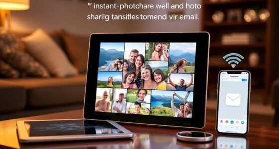 email enabled digital photo frames